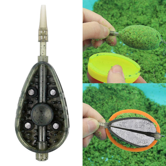 Inline Method Fishing Bait Basket Feeders
