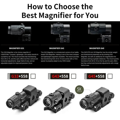 Red & Green Dot Holographic Reflex Sight Scope with  Flip QD Mount