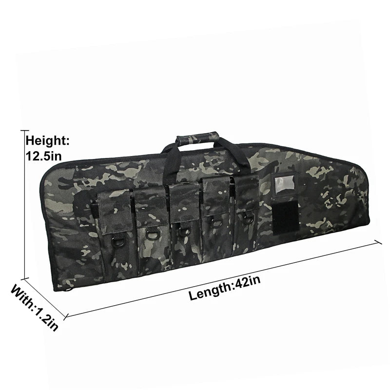 Rifle Case  with 5 Pouches for  Transport