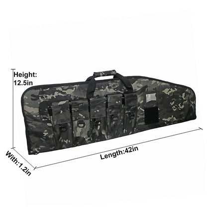 Rifle Case  with 5 Pouches for  Transport