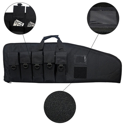 Rifle Case  with 5 Pouches for  Transport