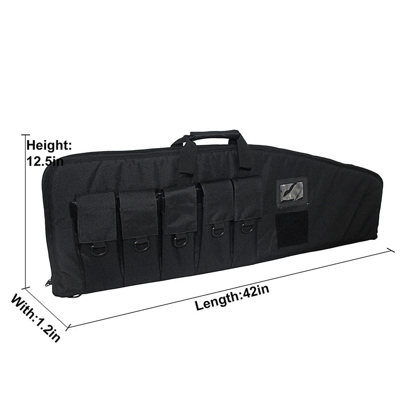 Rifle Case  with 5 Pouches for  Transport