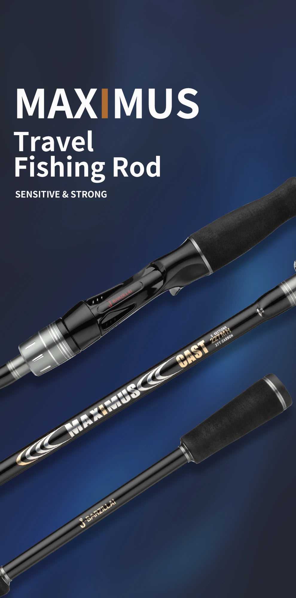 MAXIMUS: Carp, Bass, Fishing Rod