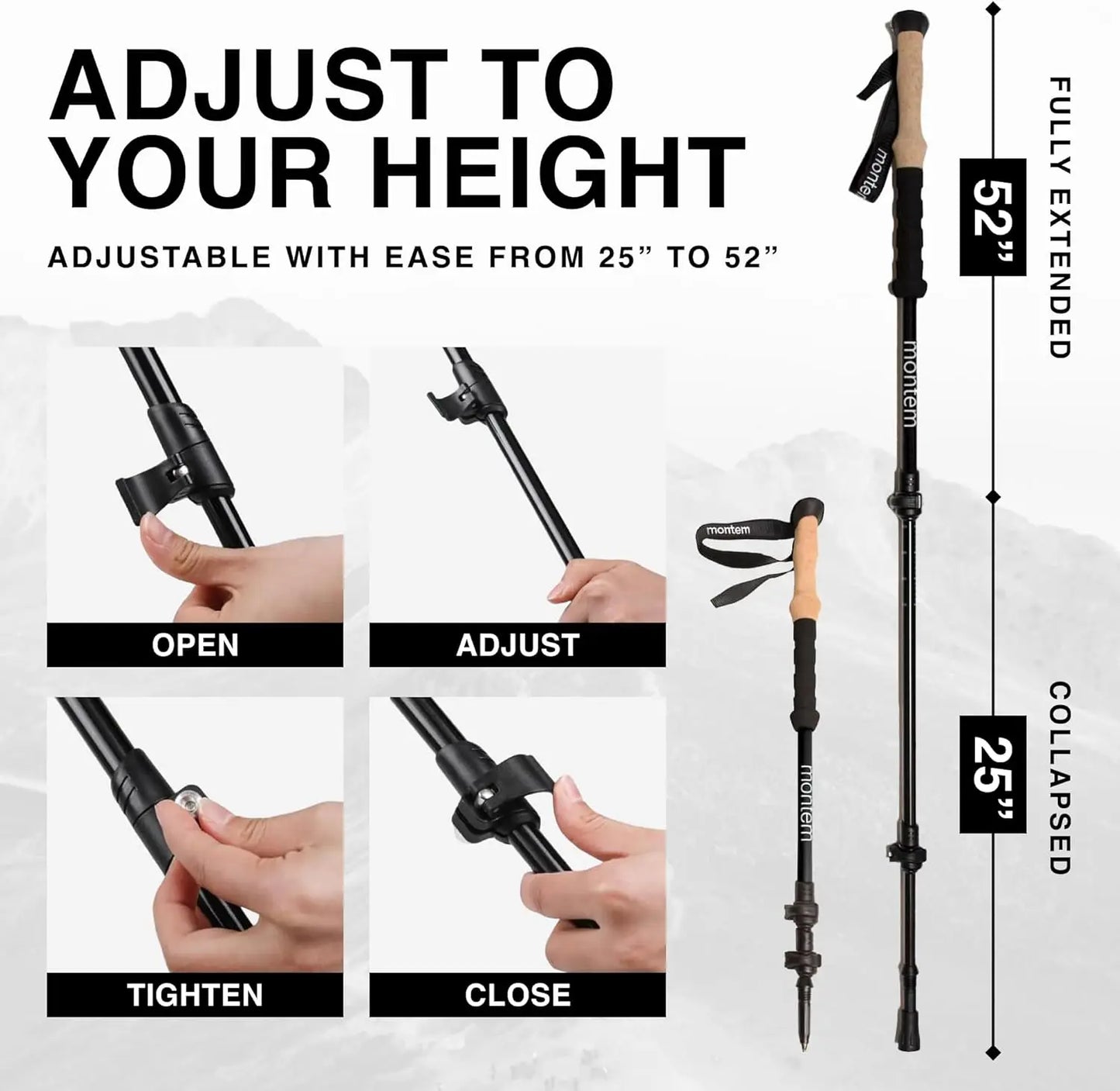Trekking, Walking, and Hiking Poles