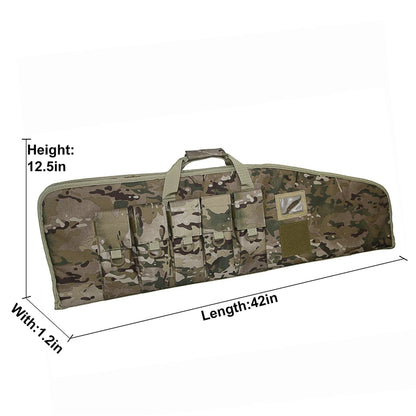 Rifle Case  with 5 Pouches for  Transport