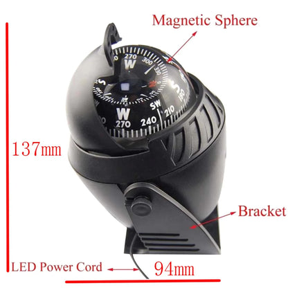 Pivoting Sea Marine Compass with Mount