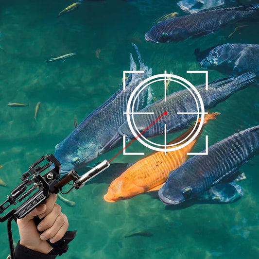 Slingshot Laser Fishing with Arrow Rest
