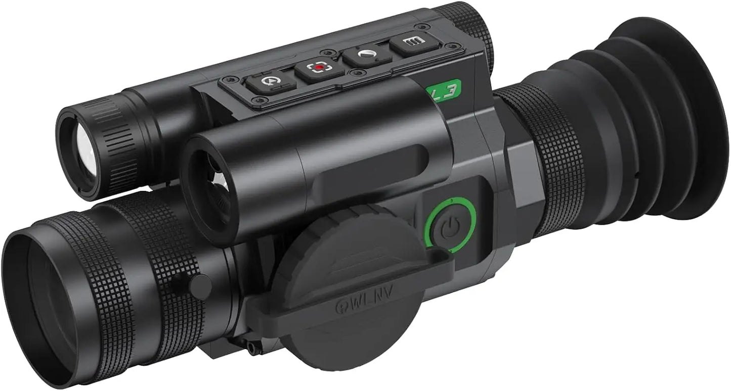 WiFi Digital Rifle Scope with Rangefinder, and Infrared Illuminator