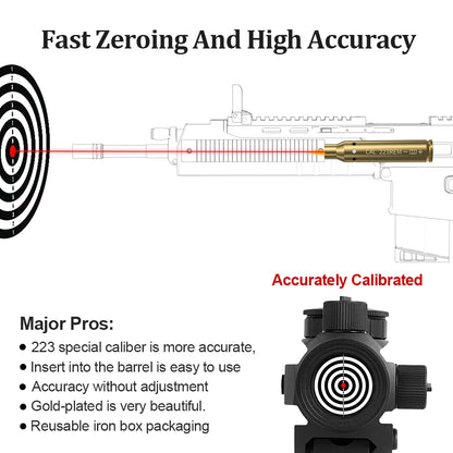 Red Dot Laser Brass  Boresighter