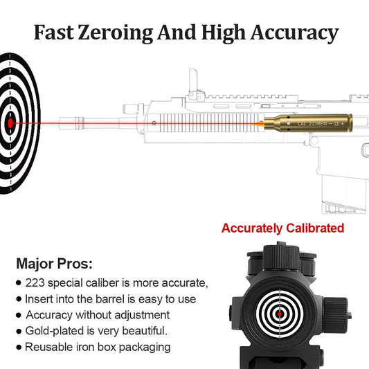 Red Dot Laser Brass  Boresighter