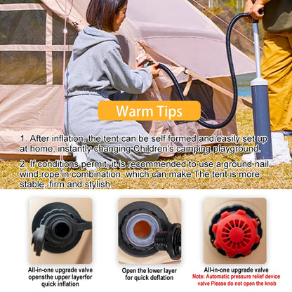 Inflatable Tent for Camping -  Ultra-Quick Setup with Stove