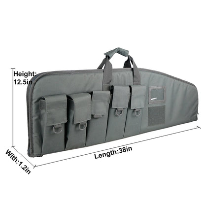 Rifle Case  with 5 Pouches for  Transport