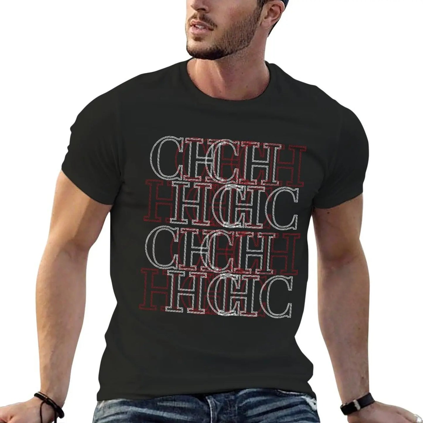 Summer  Letter pattern T-shirt  Short Sleeve