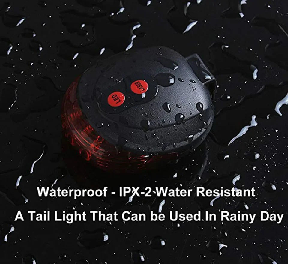 LED 2 Laser Bicycle Rear Warning  Taillight