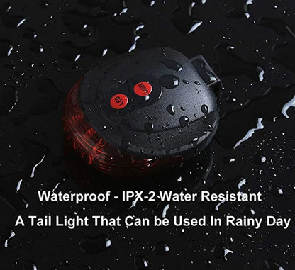 LED 2 Laser Bicycle Rear Warning  Taillight