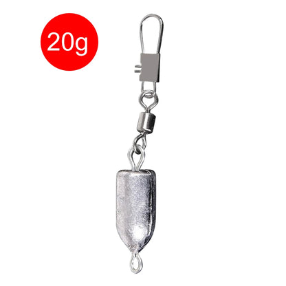 Bullet Weight With Rolling Swivel Inline 10g-60g Fishing Tackle