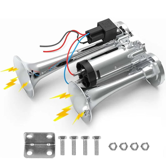 Dual electric air horn kit /speakers