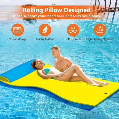 Lily Pad Floating Mat, for Lake, 3-Layer Tear-Resistant.