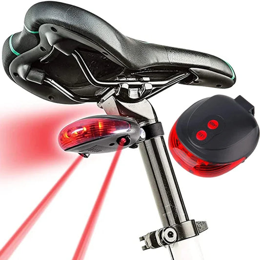 LED 2 Laser Bicycle Rear Warning  Taillight