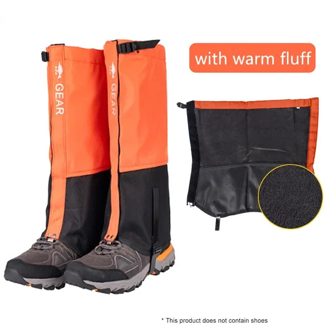 Waterproof Leg Gaiters Attachment for Shoes