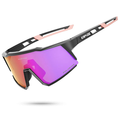 KAPVOE Polarized Cycling Glasses Tr90 Frame for Men Women Outdoor Sunglasses Bike UV400 Goggles Sports Baseball Softball Hiking