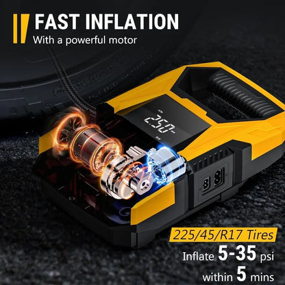 Air Compressor, with Pressure Gauge.