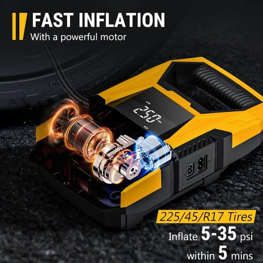 Air Compressor, with Pressure Gauge.