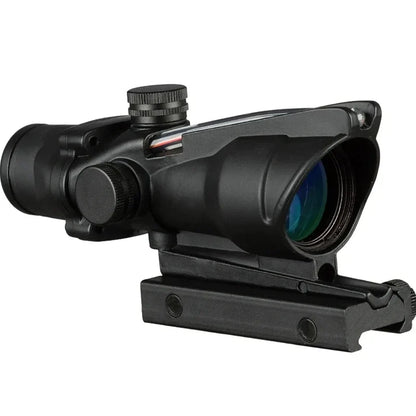 Prism  Real Red Fiber Optic Chevron  Illuminated Etched Reticle