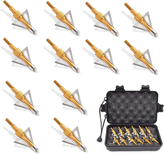 Screw-in Broadheads with  Storage Case