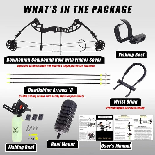 Compound Bow With Fishing kit