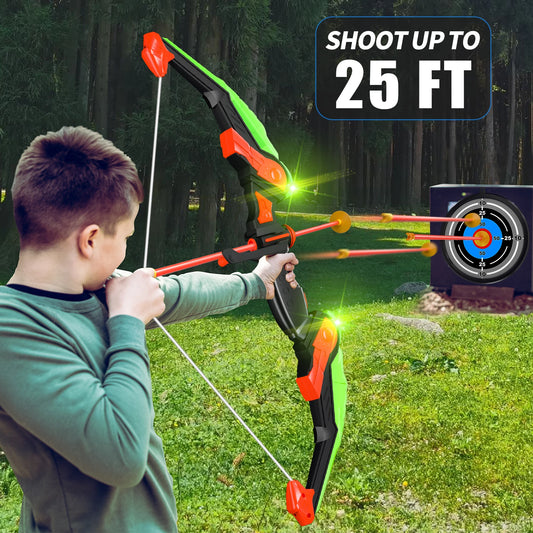Bow and Arrow Toys with Light-up LED