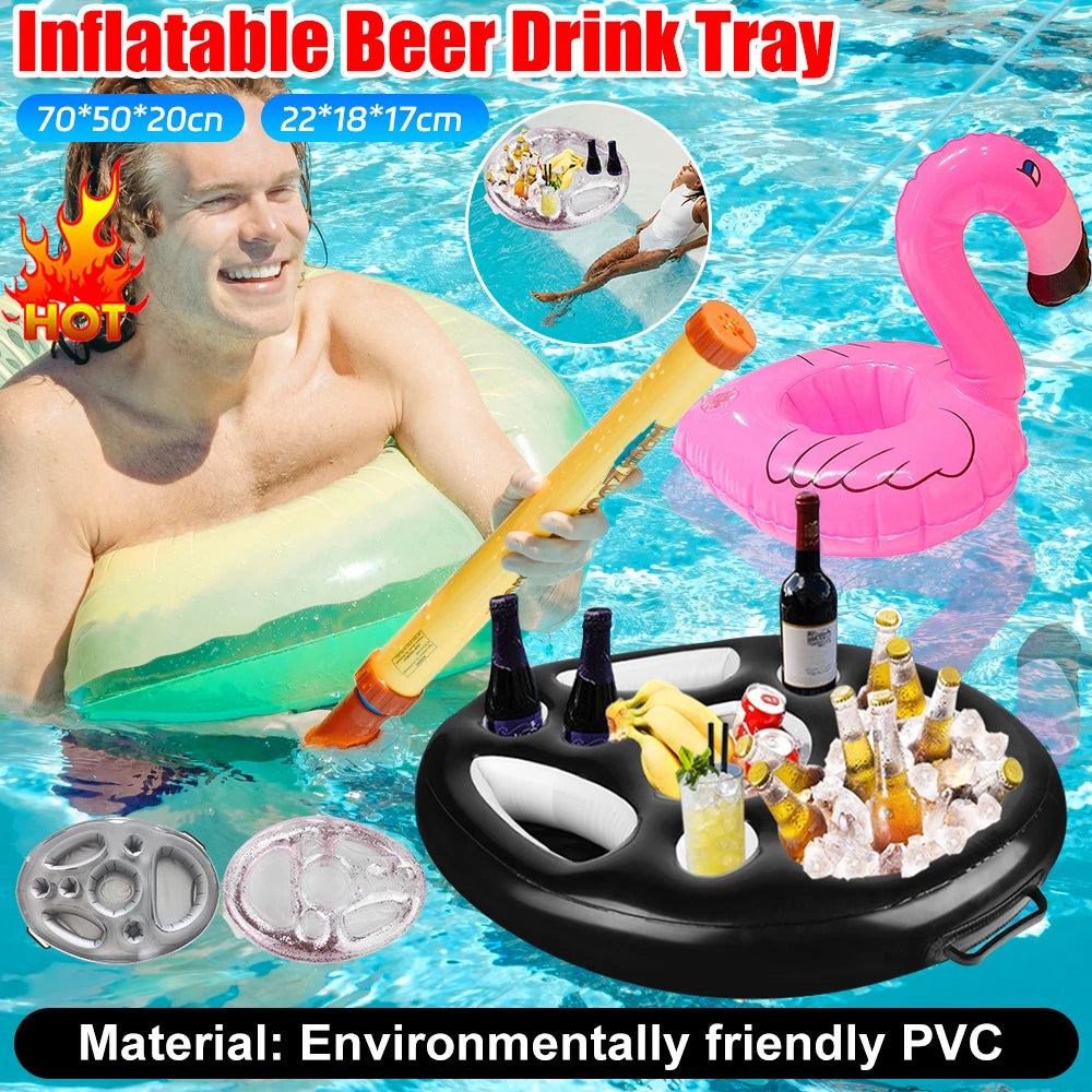 Table Bar Tray with Cooler /Cup Holder, Phone