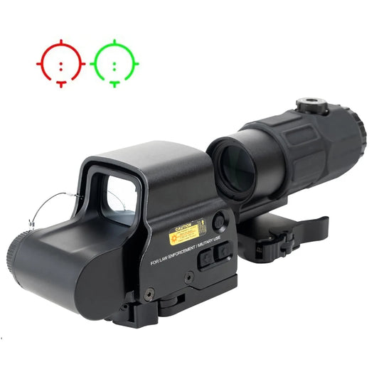 Red & Green Dot Holographic Reflex Sight Scope with  Flip QD Mount