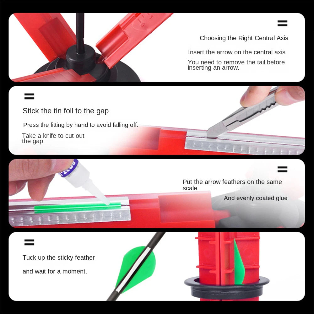 Arrow  Fletching Jig with Scale