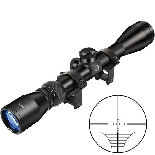 3-9X40 Hunting Deer Rifle Scope  Mil Dot Reticle