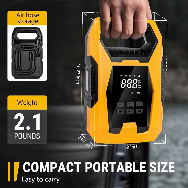 Air Compressor, with Pressure Gauge.
