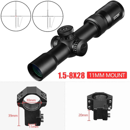 Riflescope With Red andGreen Dots