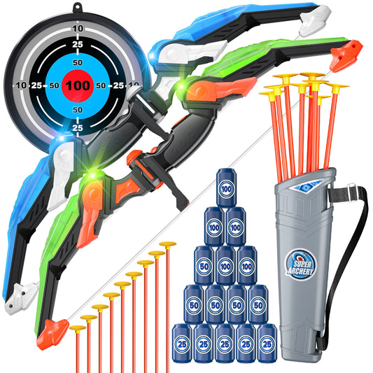 Bow and Arrow Toys with Light-up LED