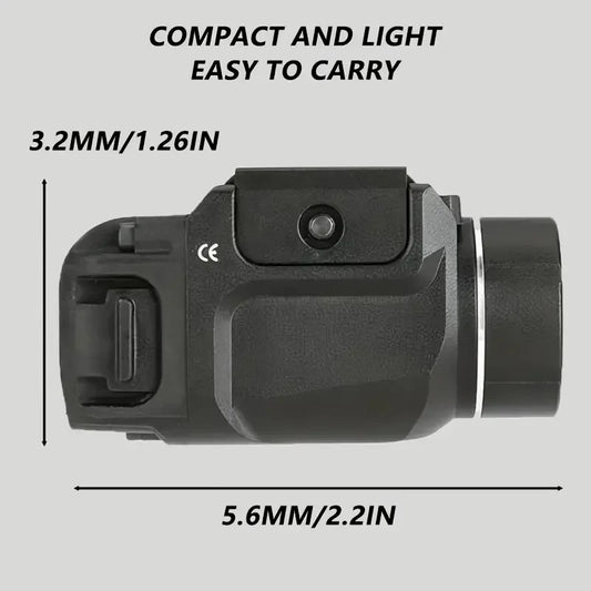 Compact TLR7 Flashlight 500-Lumen  Includes High, Low Switches and Key Kit.