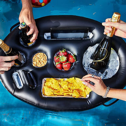 Table Bar Tray with Cooler /Cup Holder, Phone