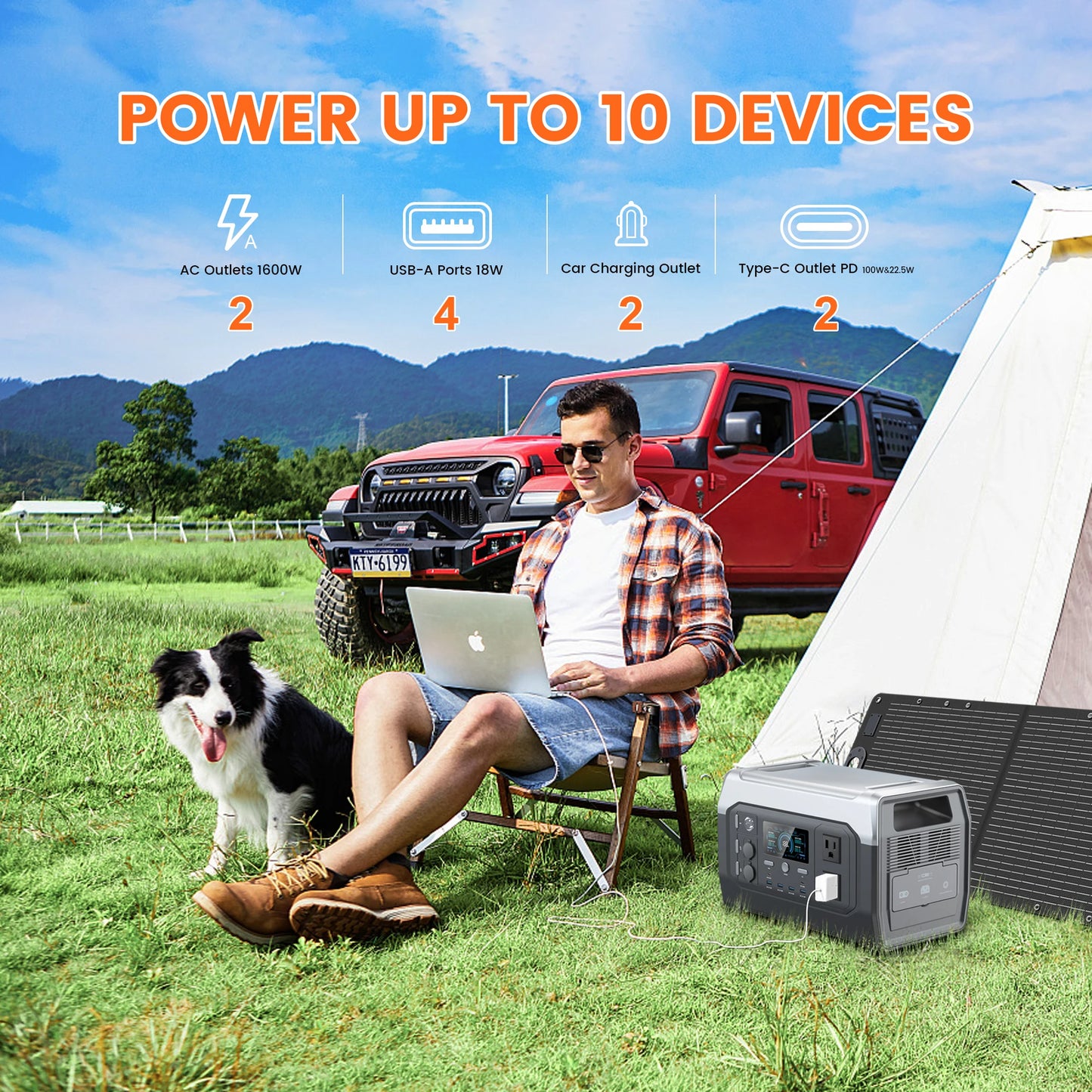 Ctolity Portable Power Station for Camping, , One Hour Fast Full Charing