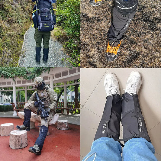 Waterproof Leg Gaiters Attachment for Shoes