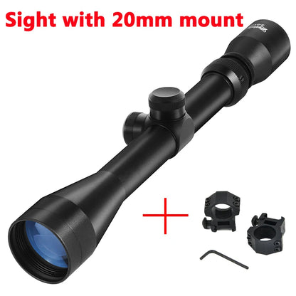 3-9X40 Hunting Deer Rifle Scope  Mil Dot Reticle