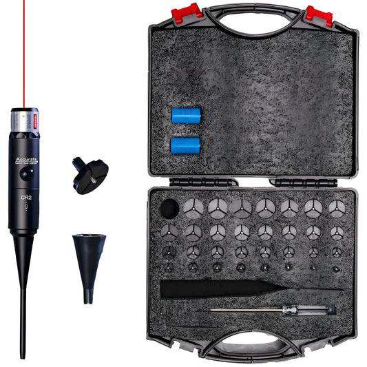 Red Boresighter Kit With 8/32 Adapters - Multiple Caliber