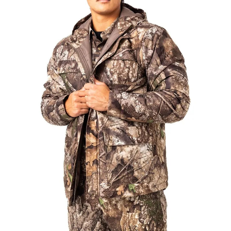Insulated Camo Hunting  Parka Jacket -