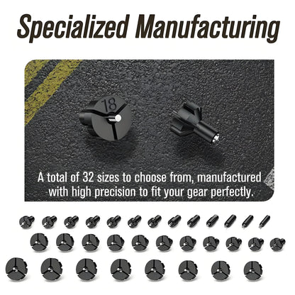 Red Boresighter Kit With 8/32 Adapters - Multiple Caliber